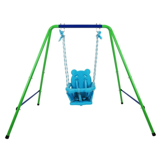 Heavy Duty Swing Seat Playground Swing Set Chain Plastic Coated Black Swing for Kids /& Adults with Metal Triangle Ring Chair